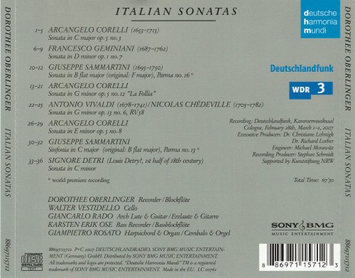 Dorothee Oberlinger - Italian Sonatas (2007)