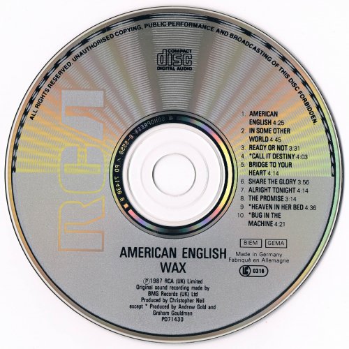 Wax - American English (1987)