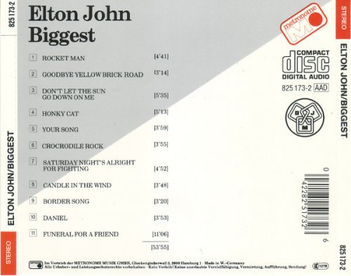 Elton John - Biggest (1985)