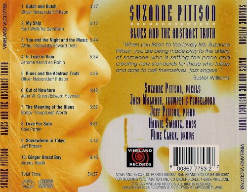 Suzanne Pittson - Blues and the Abstract Truth (1992) FLAC