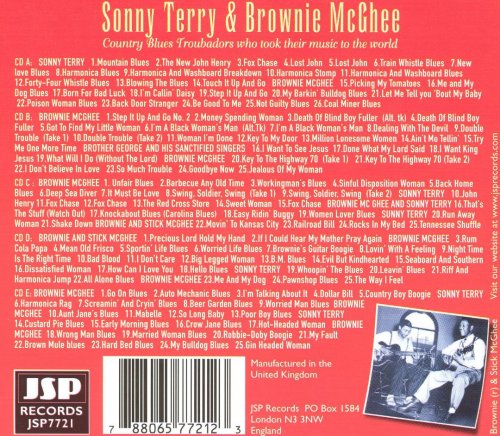 Sonny Terry & Brownie McGhee - Sonny Terry & Brownie McGhee 1938-1948 (JSP Records Box) (2004)
