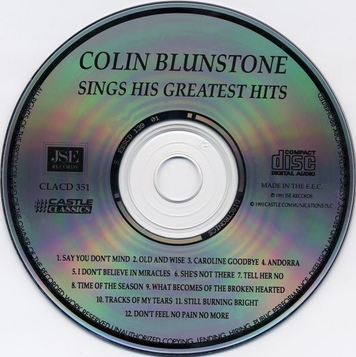 Colin Blunstone - Sings His Greatest Hits (1993)