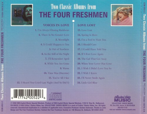 The Four Freshmen - Voices in Love, Love Lost (1998)