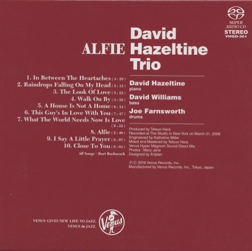 David Hazeltine Trio - Alfie: Burt Bacharach Song Book (2007) [2018 SACD]