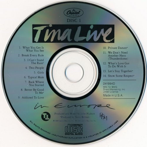 Tina Turner - Tina Live In Europe (1988)