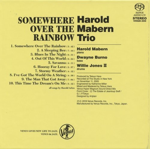 Harold Mabern Trio - Somewhere Over The Rainbow (2007) [2018 SACD]