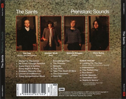 The Saints - Prehistoric Sounds (Reissue) (1978/2007)
