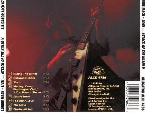 Lonnie Mack - Live! - Attack Of The Killer V (1990) Lossless
