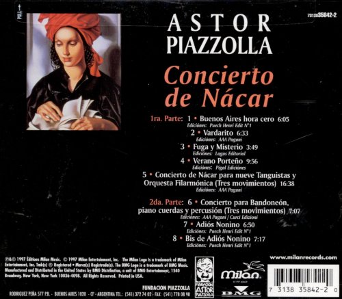 Astor Piazzolla - Concierto de Nacar (1983) FLAC