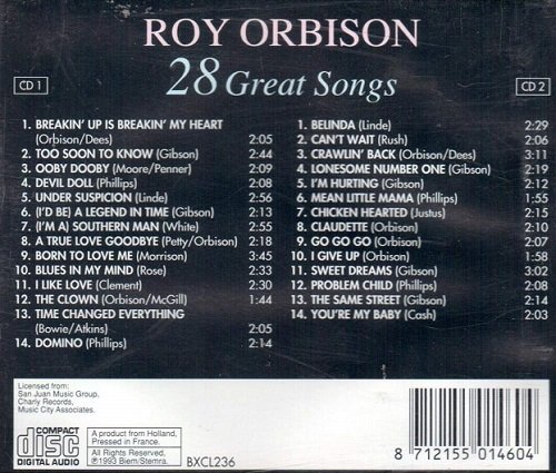 Roy Orbison - 28 Great Songs (1993)