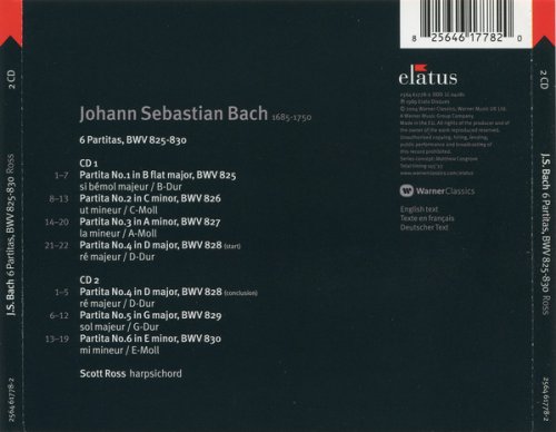 Scott Ross - J.S.Bach: 6 Partitas, BWV 825-830 (2004)