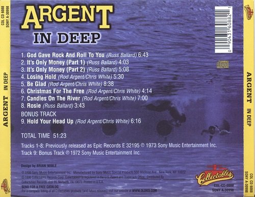 Argent - In Deep (Reissue, Remastered) (1973/1999)