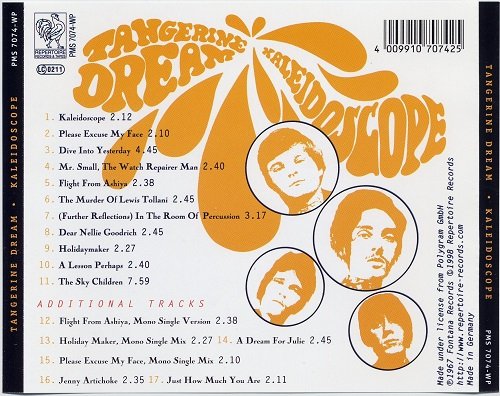 Kaleidoscope - Tangerine Dream (Reissue, Bonus Tracks Remastered) (1967/1998)