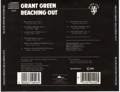 Grant Green - Reaching Out (1989)