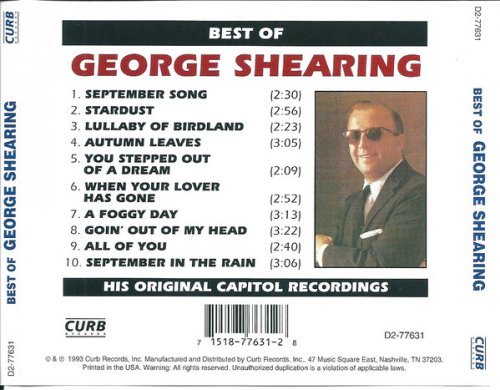 George Shearing - Best  Of George Shearing: His original capitol recordings (1993) FLAC