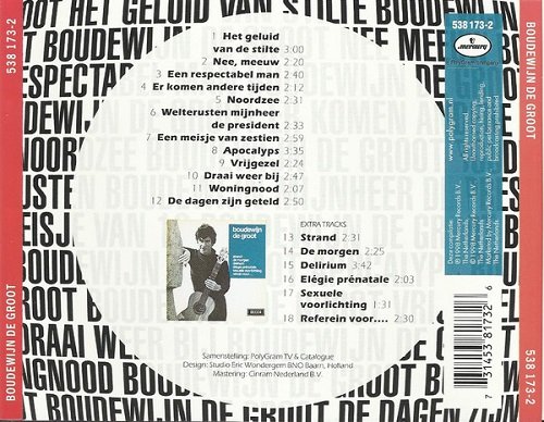 Boudewijn De Groot - Boudewijn De Groot (Reissue) (1965/1998)