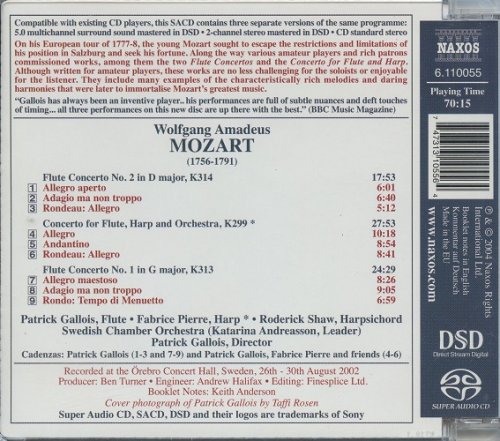 Patrick Gallois -  Mozart: Flute Concertos (2004) [SACD]