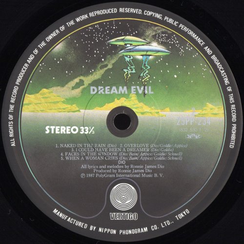 Dio - Dream Evil (1987, Japan) LP