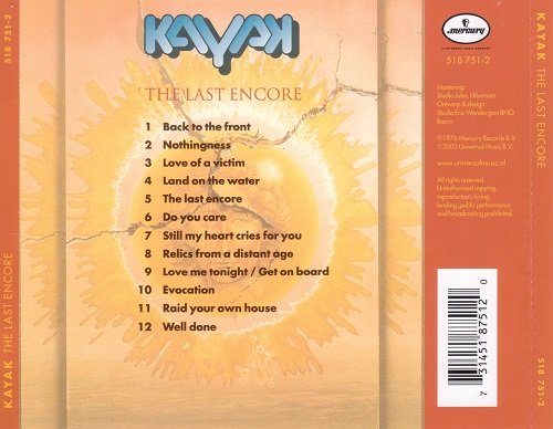 Kayak - The Last Encore (Reissue) (1976/2002)