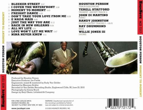 Houston Person - Moment to Moment (2010) CD Rip