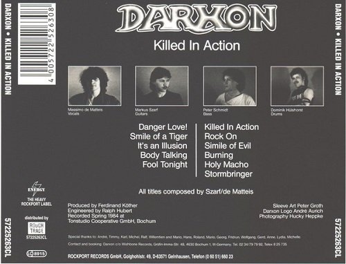 Darxon - Killed In Action (Reissue) (19842018)