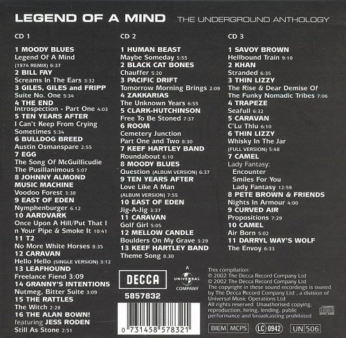 VA - Legend of a Mind: The Underground Anthology (1968-1975/2003) Lossless