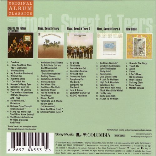 Blood, Sweat & Tears - Original Album Classics (1968-72/2009)