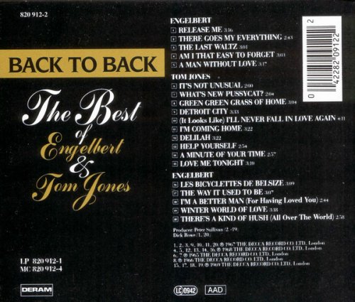 Engelbert & Tom Jones - Back To Back (1994)