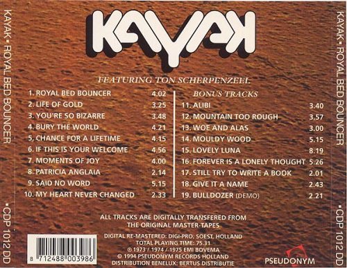 Kayak - Royal Bed Bouncer (Reissue) (1975/1994)