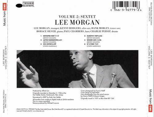 Lee Morgan - Volume 2:Sextet (1956) {RVG Edition}