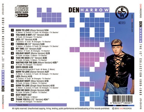 Den Harrow - The 12'' Collection 1988-1989 (2018)