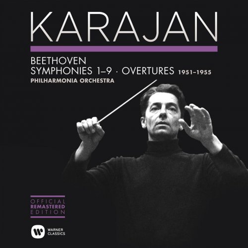 Herbert von Karajan & Philharmonia Orchestra - Beethoven: Symphonies Nos 1-9 & Overtures (Édition Studio Masters) (2014) [Hi-Res]