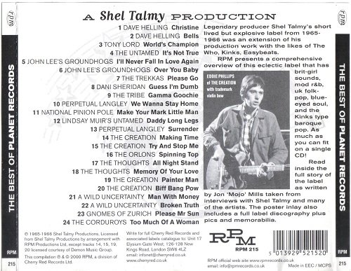 VA - The Best Of Planet Records - A Shel Talmy Production (1965-66/2000)