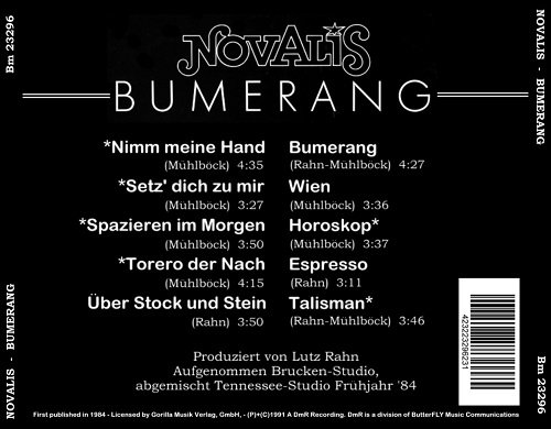 Novalis - Bumerang (Reissue) (1984/1991)