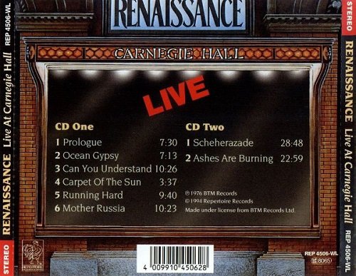 Renaissance - Live At Carnegie Hall (Reissue) (1976/1994)