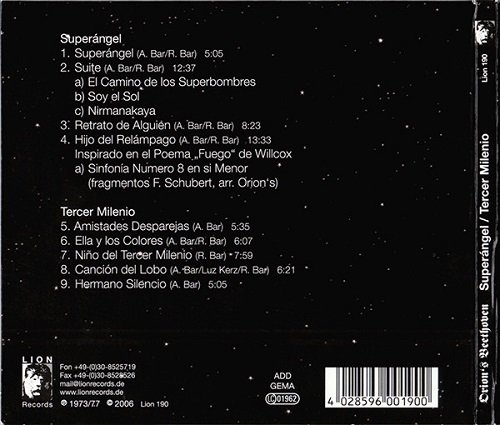 Orion's Beethoven - Superangel & Tercer Milenio (Reissue) (1973-77/2006)
