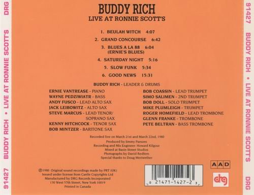 Buddy Rich Big Band - Live At Ronnie Scott's (1980)