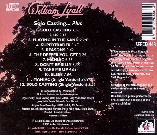 William Lyall - Solo Casting....Plus (Reissue) (1976/1996)