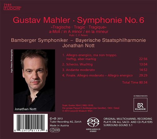 Jonathan Nott, Bamberger Symphoniker - Mahler: Symphony No. 6 in A minor 'Tragic' (2013) [SACD]