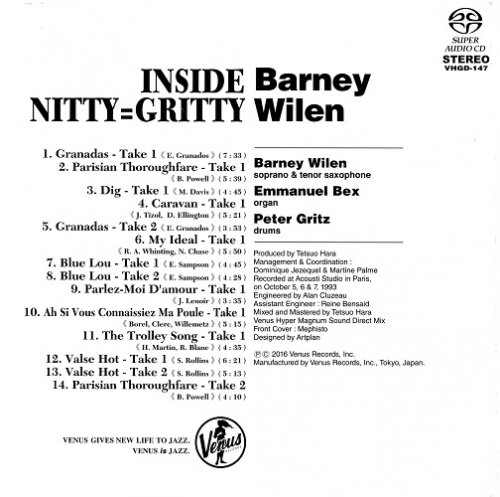 Barney Wilen - Inside Nitty = Gritty (1993) [2016 SACD]