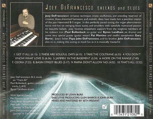 Joey DeFrancesco - Ballads And Blues (2002) CD Rip