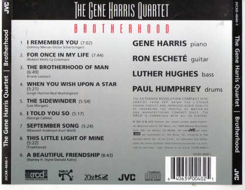 The Gene Harris Quartet - Brotherhood (1991/2013)