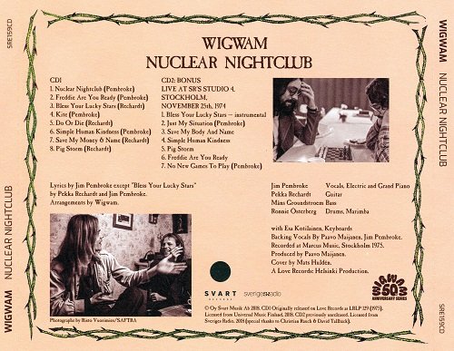 Wigwam - Nuclear Nightclub (Reissue, Remastered) (1975/2018)