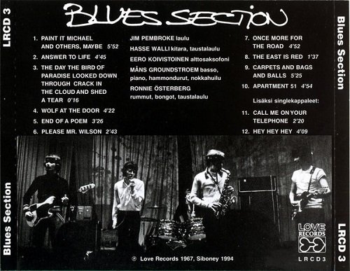 Blues Section - Blues Section (Reissue, Remastered, Bonus Tracks) (1967/1994)