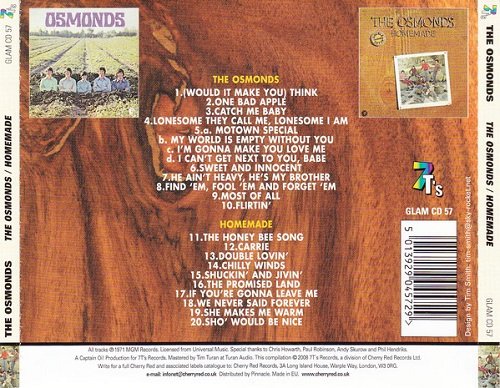 The Osmonds - The Osmonds / Homemade (Reissue) (1970-71/2008)