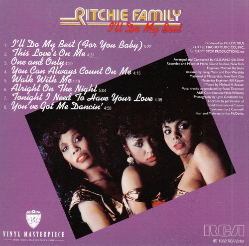 Ritchie Family ‎- I'll Do My Best (1981) [2015]