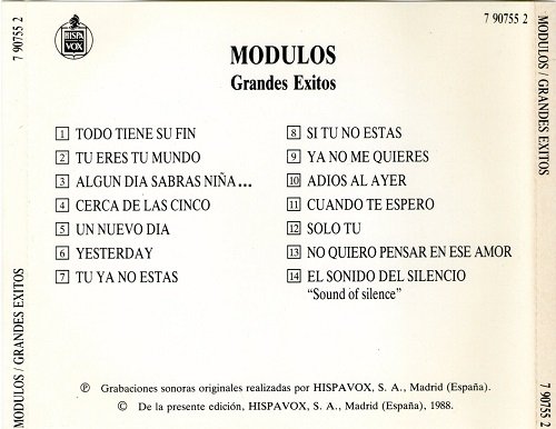 Modulos - Grandes Exitos (Reissue) (1977-80/1988)