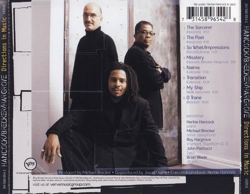Herbie Hancock, Michael Brecker, Roy Hargrove - Directions In Music (2002) CD Rip