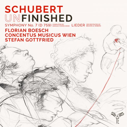 Florian Boesch, Concentus Musicus Wien & Stefan Gottfried - Schubert: Symphony No. 7 in B-Flat Major, D. 759 "Unfinished", Lieder (Orchestrated by Webern, Brahms) (2018) [Hi-Res]