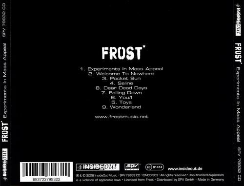 Frost* - Experiments In Mass Appeal (2008)